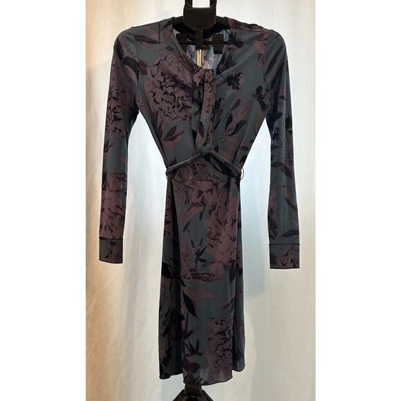 Tory Burch Women's Multicolor Floral Long Sleeve Mini Dress Size XS - Picture 1 of 4